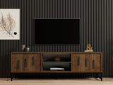 Comodă TV Shape, Diverse culori, 160x40x50 cm - Nuc | SKU: 835PUQ4498 | Comodă TV Shape, 160x40x50 cm, varianta Nuc, produs pentru amenajarea locuinței, disponibil online în România la CasaMob