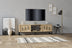 Stejar safir | SKU: 835PUQ4499 | Comodă TV Shape, 160x40x50 cm, varianta Stejar safir, produs pentru amenajarea locuinței, disponibil online în România la CasaMob
