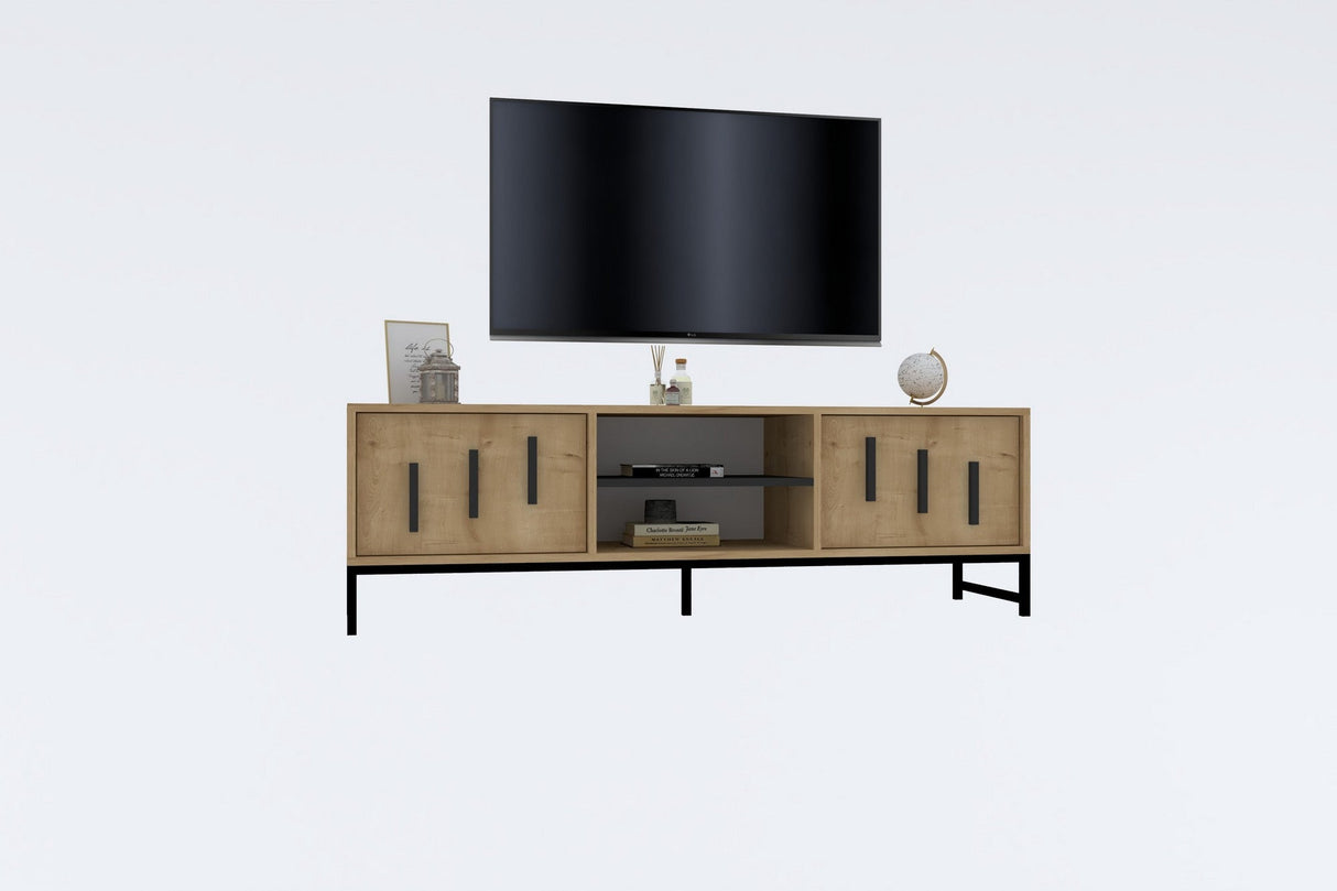 Comodă TV Shape, Diverse culori, 160x40x50 cm - Stejar safir | SKU: 835PUQ4499 | Comodă TV Shape, 160x40x50 cm, varianta Stejar safir, produs pentru amenajarea locuinței, disponibil online în România la CasaMob