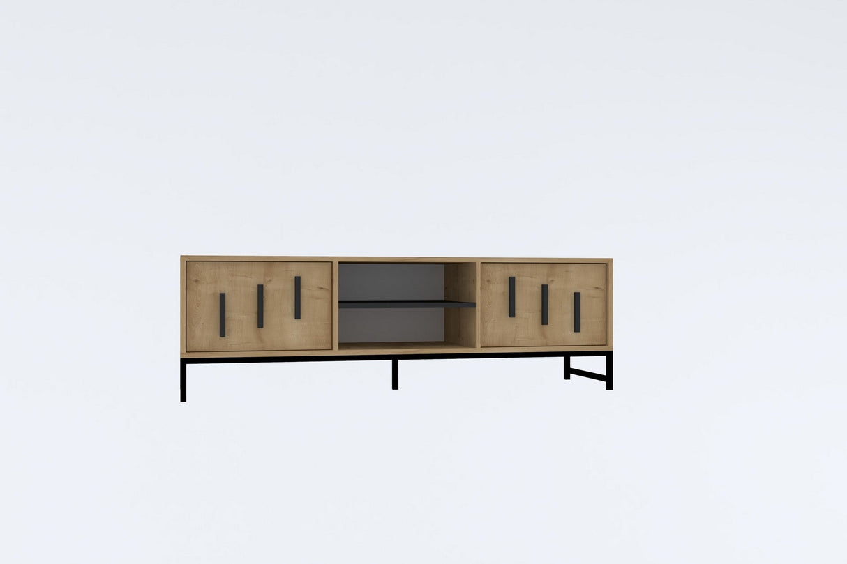 Comodă TV Shape, Diverse culori, 160x40x50 cm - Stejar safir | SKU: 835PUQ4499 | Comodă TV Shape, 160x40x50 cm, varianta Stejar safir, produs pentru amenajarea locuinței, disponibil online în România la CasaMob