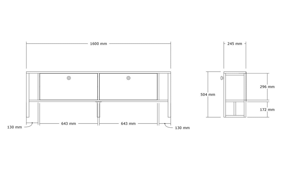 Comodă TV Ahu, Diverse culori, 160x25x50 cm - Sapphire | SKU: 835PUQ4504 | Comodă TV Ahu, 160x25x50 cm, varianta Sapphire, produs pentru amenajarea locuinței, disponibil online în România la CasaMob