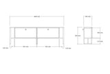 Comodă TV Ahu, Diverse culori, 160x25x50 cm - Alb | SKU: 835PUQ4505 | Comodă TV Ahu, 160x25x50 cm, varianta Alb, produs pentru amenajarea locuinței, disponibil online în România la CasaMob