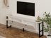 Alb | SKU: 835PUQ4505 | Comodă TV Ahu, 160x25x50 cm, varianta Alb, produs pentru amenajarea locuinței, disponibil online în România la CasaMob