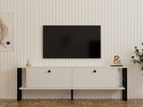 Comodă TV Ahu, Diverse culori, 160x25x50 cm - Alb | SKU: 835PUQ4505 | Comodă TV Ahu, 160x25x50 cm, varianta Alb, produs pentru amenajarea locuinței, disponibil online în România la CasaMob