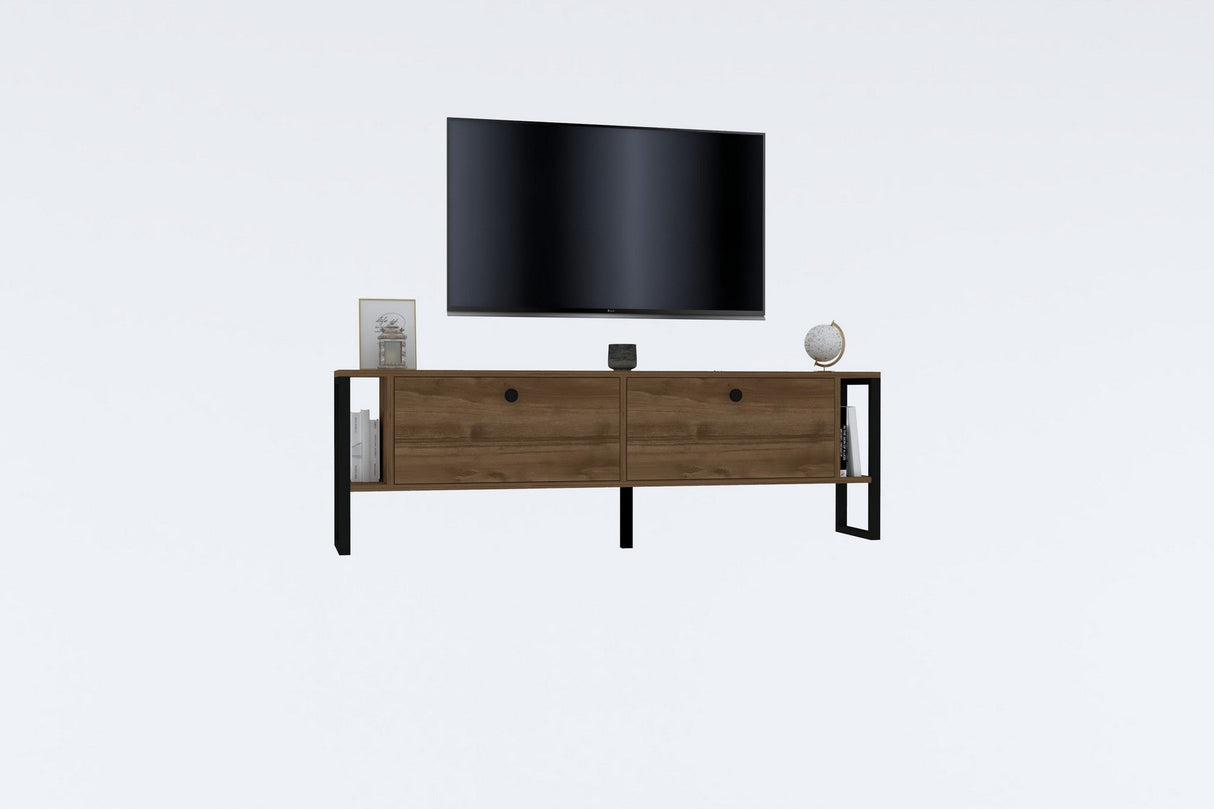 Comodă TV Ahu, Diverse culori, 160x25x50 cm - Nuc | SKU: 835PUQ4506 | Comodă TV Ahu, 160x25x50 cm, varianta Nuc, produs pentru amenajarea locuinței, disponibil online în România la CasaMob