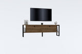 Comodă TV Ahu, Diverse culori, 160x25x50 cm - Nuc | SKU: 835PUQ4506 | Comodă TV Ahu, 160x25x50 cm, varianta Nuc, produs pentru amenajarea locuinței, disponibil online în România la CasaMob