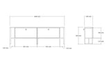 Comodă TV Ahu, Diverse culori, 160x25x50 cm - Nuc | SKU: 835PUQ4506 | Comodă TV Ahu, 160x25x50 cm, varianta Nuc, produs pentru amenajarea locuinței, disponibil online în România la CasaMob