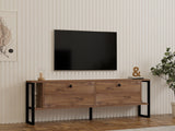 Comodă TV Ahu, Diverse culori, 160x25x50 cm - Pin atlantic | SKU: 835PUQ4519 | Comodă TV Ahu, 160x25x50 cm, varianta Pin atlantic, produs pentru amenajarea locuinței, disponibil online în România la CasaMob