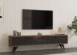Comodă TV Alberi, Diverse culori, 160x25x35 cm - Pin atlantic - Antracite | SKU: 835PUQ4520 | Comodă TV Alberi, 160x25x35 cm, varianta Pin atlantic - Antracite, produs pentru amenajarea locuinței, disponibil online în România la CasaMob