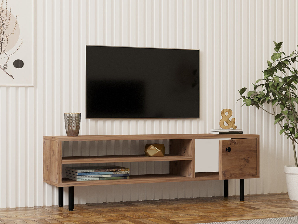 Comodă TV Avila, Diverse culori, 120x30x38 cm - Pin atlantic | SKU: 835PUQ4521 | Comodă TV Avila, 120x30x38 cm, varianta Pin atlantic, produs pentru amenajarea locuinței, disponibil online în România la CasaMob