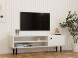 Comodă TV Avila, Diverse culori, 120x30x38 cm - Alb | SKU: 835PUQ4522 | Comodă TV Avila, 120x30x38 cm, varianta Alb, produs pentru amenajarea locuinței, disponibil online în România la CasaMob