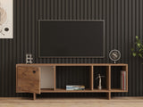 Comodă TV Folsom, Pin atlantic, 140x29x45 cm
