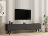 Comodă TV Paris, Diverse culori, 160x25x40 cm - Antracit | SKU: 835PUQ4532 | Comodă TV Paris, 160x25x40 cm, varianta Antracit, produs pentru amenajarea locuinței, disponibil online în România la CasaMob