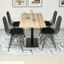 Silverbirch - Negru | SKU: 835PUQ5002 | Masă cu scaune 5 bucăți Sun, 130x66x77 cm, varianta Silverbirch - Negru, produs pentru amenajarea locuinței, disponibil online în România la CasaMob