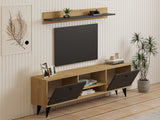 Comodă TV Sliva, Sapphire - Antracit, 160x30x48 cm