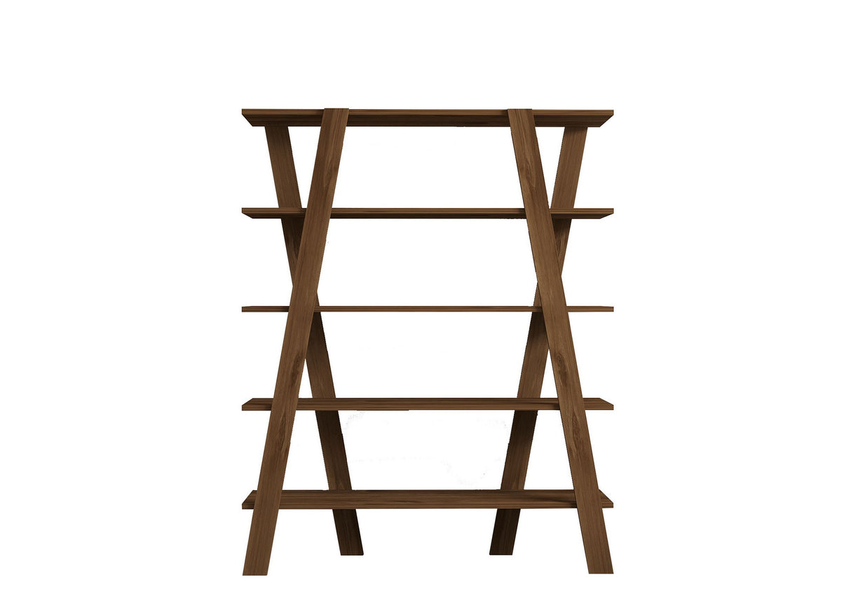 Bibliotecă Conde, Diverse culori, 120x25x150 cm - Nuc | SKU: 835PUQ5309 | Bibliotecă Conde, 120x25x150 cm, varianta Nuc, produs pentru amenajarea locuinței, disponibil online în România la CasaMob