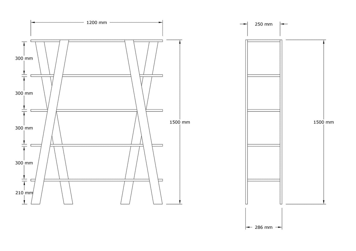 Bibliotecă Conde, Diverse culori, 120x25x150 cm - Nuc | SKU: 835PUQ5309 | Bibliotecă Conde, 120x25x150 cm, varianta Nuc, produs pentru amenajarea locuinței, disponibil online în România la CasaMob