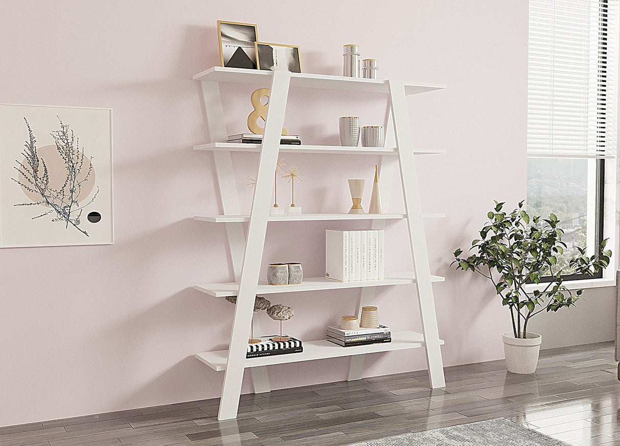 Bibliotecă Conde, Diverse culori, 120x25x150 cm - Alb | SKU: 835PUQ5310 | Bibliotecă Conde, 120x25x150 cm, varianta Alb, produs pentru amenajarea locuinței, disponibil online în România la CasaMob