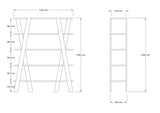 Bibliotecă Conde, Diverse culori, 120x25x150 cm - Negru | SKU: 835PUQ5312 | Bibliotecă Conde, 120x25x150 cm, varianta Negru, produs pentru amenajarea locuinței, disponibil online în România la CasaMob