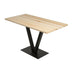 Masă dining Sun Table, Silverbirch - Negru, 130x66x77 cm, SKU 835PUQ5702, imagine 1