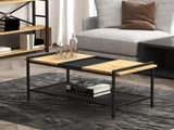 Măsuță de cafea Mata, Diverse culori, Diverse dimensiuni - Nuc - Negru - 120x56x45 cm | SKU: 835PUQ6212 | Măsuță de cafea Mata, varianta Nuc - Negru - 120x56x45 cm, produs pentru amenajarea locuinței, disponibil online în România la CasaMob