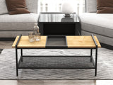 Măsuță de cafea Mata, Diverse culori, Diverse dimensiuni - Nuc - Negru - 120x56x45 cm | SKU: 835PUQ6212 | Măsuță de cafea Mata, varianta Nuc - Negru - 120x56x45 cm, produs pentru amenajarea locuinței, disponibil online în România la CasaMob