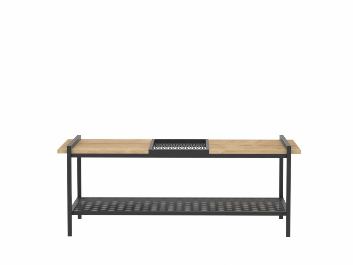 Măsuță de cafea Mata, Diverse culori, Diverse dimensiuni - Nuc - Negru - 120x56x45 cm | SKU: 835PUQ6212 | Măsuță de cafea Mata, varianta Nuc - Negru - 120x56x45 cm, produs pentru amenajarea locuinței, disponibil online în România la CasaMob