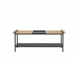 Măsuță de cafea Mata, Diverse culori, Diverse dimensiuni - Nuc - Negru - 120x56x45 cm | SKU: 835PUQ6212 | Măsuță de cafea Mata, varianta Nuc - Negru - 120x56x45 cm, produs pentru amenajarea locuinței, disponibil online în România la CasaMob