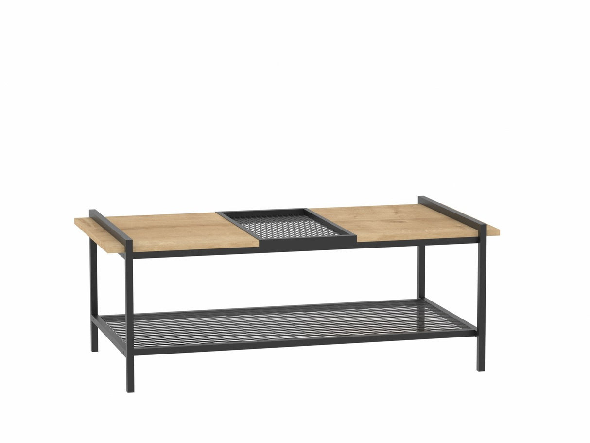 Măsuță de cafea Mata, Diverse culori, Diverse dimensiuni - Nuc - Negru - 120x56x45 cm | SKU: 835PUQ6212 | Măsuță de cafea Mata, varianta Nuc - Negru - 120x56x45 cm, produs pentru amenajarea locuinței, disponibil online în România la CasaMob