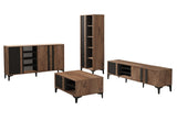 Set mobilă pentru sufragerie Laçin, Atlantic - Antracit, 180x40x50 cm
