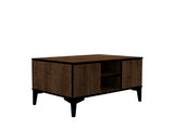 Set mobilă pentru sufragerie Goral, Nuc - Negru, 180x40x45 cm