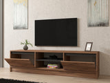 Comodă TV Isıl, Pin atlantic - Antracit, 180x40x45 cm
