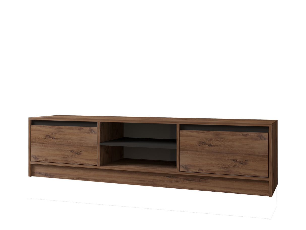 Comodă TV Isıl, Pin atlantic - Antracit, 180x40x45 cm