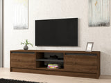 Comodă TV Olça, Nuc - Antracit, 180x40x45 cm