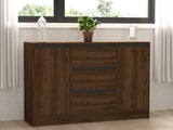Set mobilă pentru sufragerie Pars, Nuc - Antracit, 180x40x45 cm