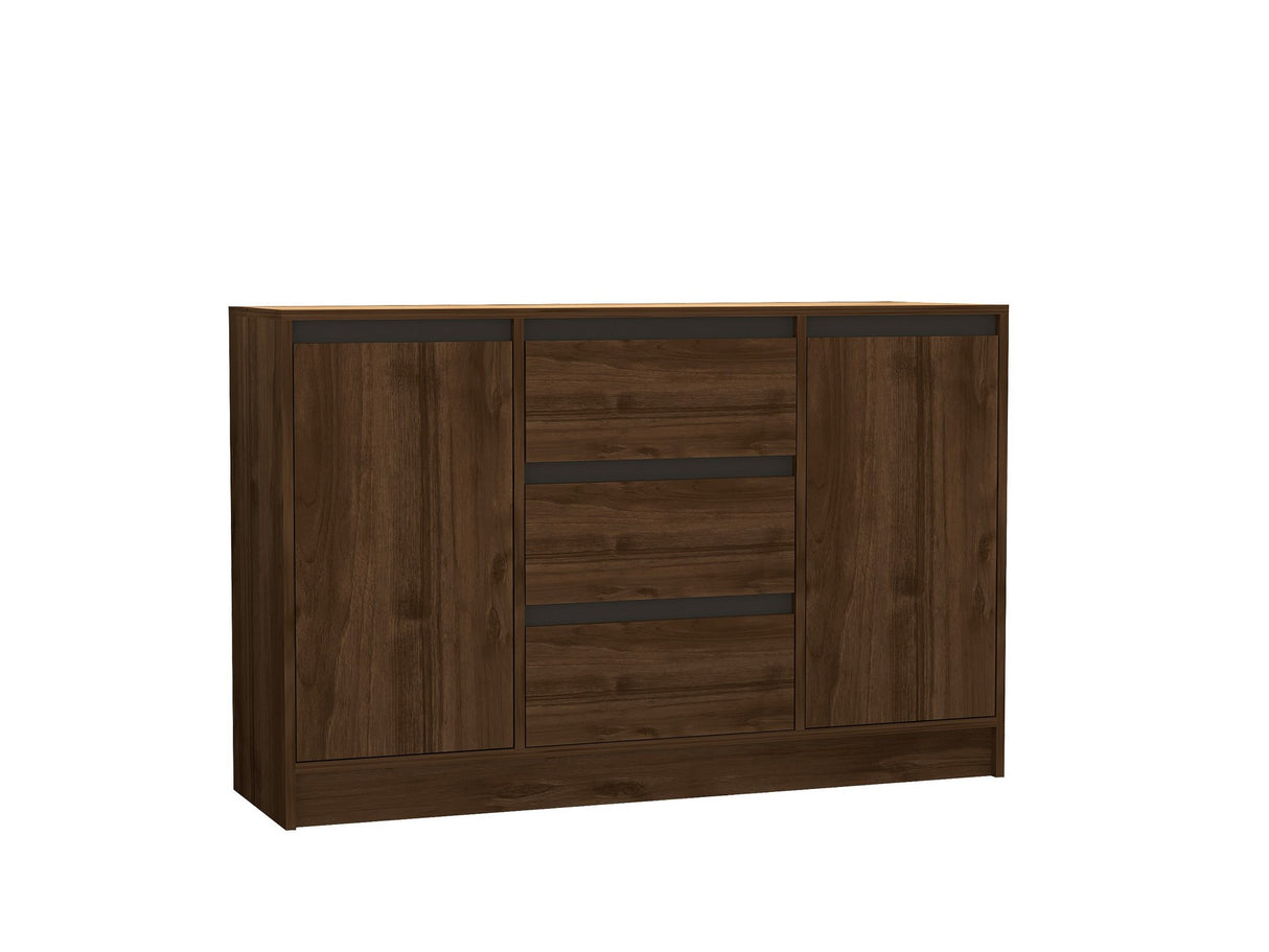 Set mobilă pentru sufragerie Pars, Nuc - Antracit, 180x40x45 cm