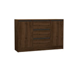Set mobilă pentru sufragerie Pars, Nuc - Antracit, 180x40x45 cm