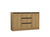 Set mobilă pentru sufragerie Suna, Sapphire - Stejar - Antracit, 180x40x45 cm
