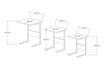 Set 3 măsuțe de cafea Sali, Diverse culori, 40x40x55 cm - Negru - Cyrstal | SKU: 835PUQ6243 | Set 3 măsuțe de cafea Sali, 40x40x55 cm, varianta Negru - Cyrstal, produs pentru amenajarea locuinței, disponibil online în România la CasaMob