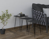 Set 3 măsuțe de cafea Mali, Diverse culori, Diverse dimensiuni - Negru - Antracit - 44x45x52 cm | SKU: 835PUQ6250 | Set 3 măsuțe de cafea Mali, varianta Negru - Antracit - 44x45x52 cm, produs pentru amenajarea locuinței, disponibil online în România la CasaMob