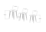 Set 3 măsuțe de cafea Mali, Diverse culori, Diverse dimensiuni - Negru - Stejar safir - 40x40x55 cm | SKU: 835PUQ6253 | Set 3 măsuțe de cafea Mali, varianta Negru - Stejar safir - 40x40x55 cm, produs pentru amenajarea locuinței, disponibil online în România la CasaMob