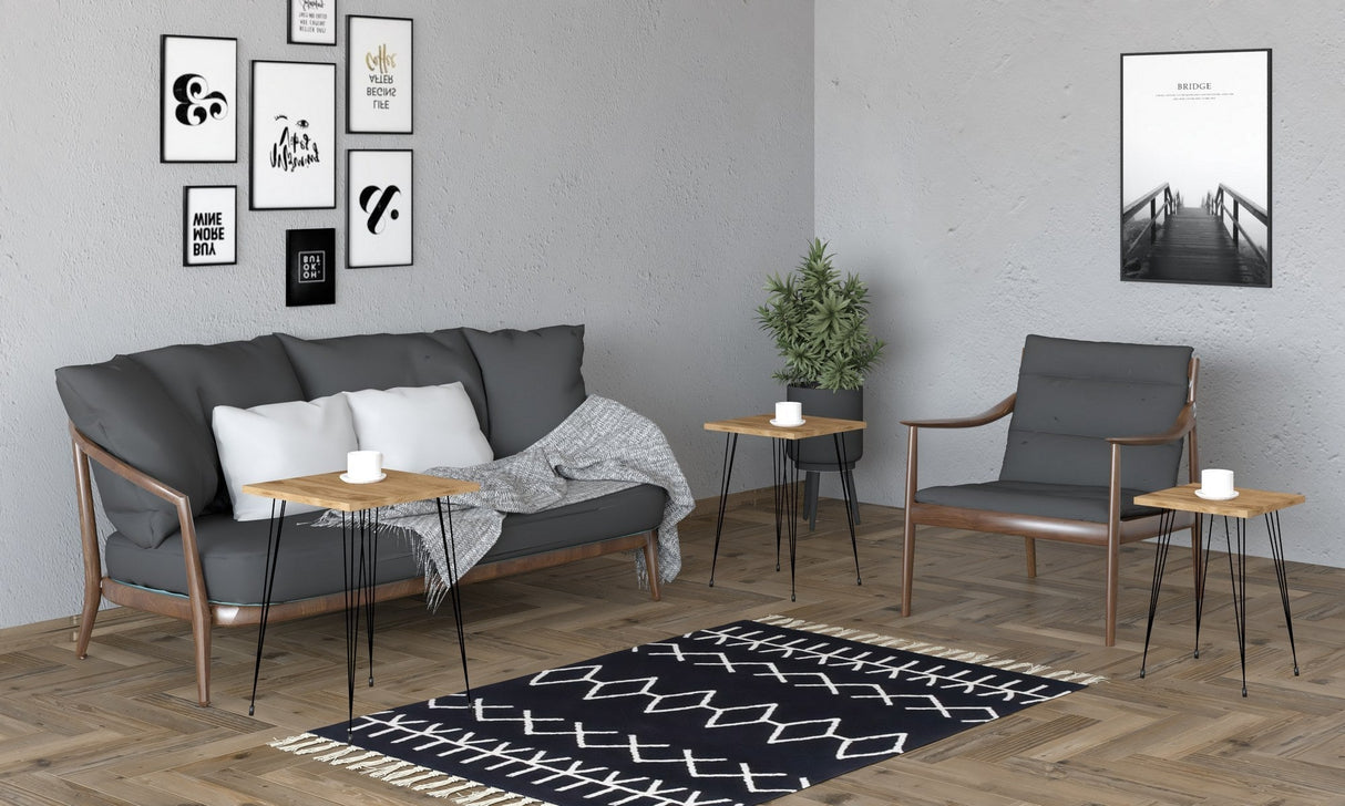 Set 3 măsuțe de cafea Mali, Diverse culori, Diverse dimensiuni - Negru - Oud - 40x40x55 cm | SKU: 835PUQ6256 | Set 3 măsuțe de cafea Mali, varianta Negru - Oud - 40x40x55 cm, produs pentru amenajarea locuinței, disponibil online în România la CasaMob