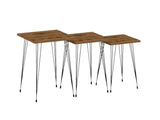 Set 3 măsuțe de cafea Mali, Diverse culori, Diverse dimensiuni - Negru - Oud - 40x40x55 cm | SKU: 835PUQ6256 | Set 3 măsuțe de cafea Mali, varianta Negru - Oud - 40x40x55 cm, produs pentru amenajarea locuinței, disponibil online în România la CasaMob