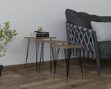 Set 3 măsuțe de cafea Mali, Diverse culori, Diverse dimensiuni - Negru - Nuc - 40x40x55 cm | SKU: 835PUQ6251 | Set 3 măsuțe de cafea Mali, varianta Negru - Nuc - 40x40x55 cm, produs pentru amenajarea locuinței, disponibil online în România la CasaMob