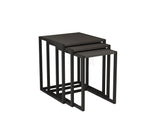 Set 3 măsuțe de cafea Tali, Diverse culori, 44x45x52 cm - Negru - Antracit | SKU: 835PUQ6257 | Set 3 măsuțe de cafea Tali, 44x45x52 cm, varianta Negru - Antracit, produs pentru amenajarea locuinței, disponibil online în România la CasaMob
