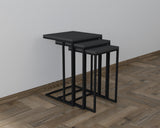 Set 3 măsuțe de cafea Stoli, Diverse culori, 40x40x62 cm - Negru - Antracit | SKU: 835PUQ6263 | Set 3 măsuțe de cafea Stoli, 40x40x62 cm, varianta Negru - Antracit, produs pentru amenajarea locuinței, disponibil online în România la CasaMob
