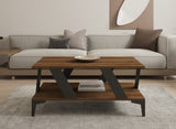Măsuță de cafea Tabla, Diverse culori, 100x60x40 cm - Antracit - Nuc | SKU: 835PUQ6268 | Măsuță de cafea Tabla, 100x60x40 cm, varianta Antracit - Nuc, produs pentru amenajarea locuinței, disponibil online în România la CasaMob