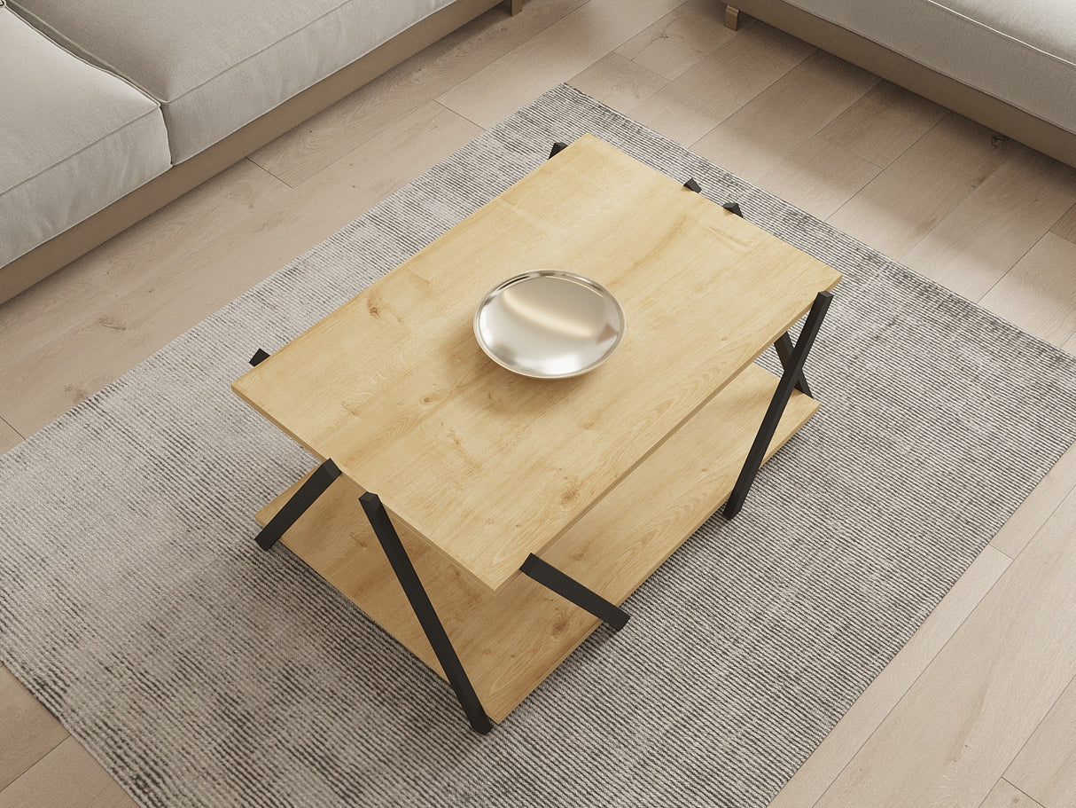 Măsuță de cafea Lara, Diverse culori, 94x64x41 cm - Antracit - Stejar safir | SKU: 835PUQ6269 | Măsuță de cafea Lara, 94x64x41 cm, varianta Antracit - Stejar safir, produs pentru amenajarea locuinței, disponibil online în România la CasaMob