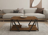 Măsuță de cafea Lara, Diverse culori, 94x64x41 cm - Antracit - Nuc | SKU: 835PUQ6270 | Măsuță de cafea Lara, 94x64x41 cm, varianta Antracit - Nuc, produs pentru amenajarea locuinței, disponibil online în România la CasaMob
