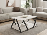 Măsuță de cafea Lara, Diverse culori, 94x64x41 cm - Antracit - Alb | SKU: 835PUQ6271 | Măsuță de cafea Lara, 94x64x41 cm, varianta Antracit - Alb, produs pentru amenajarea locuinței, disponibil online în România la CasaMob